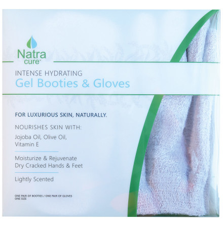 NatraCure Spa-booties-gloves lila