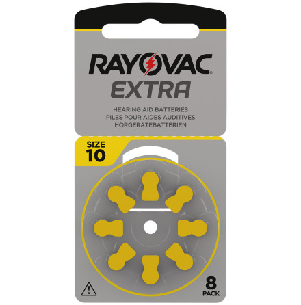 Rayovac extra 10 gul 8-pack