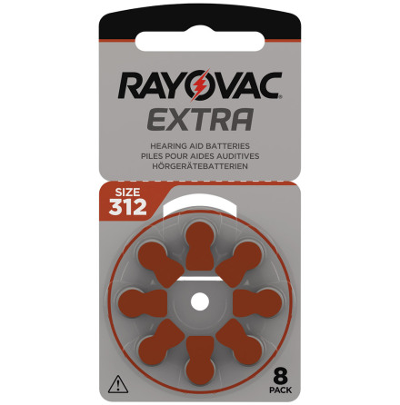 Rayovac extra 312 brun 8-pack