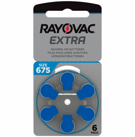 Rayovac extra 675 bl 6-pack